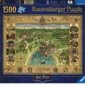 Hogwarts Map - Harry Potter- Puzzle 1500 pcs