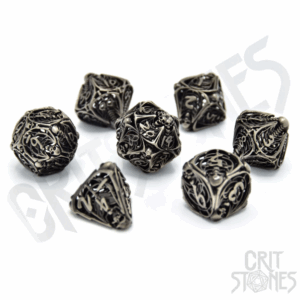 Critstones - Soulreaper Hollow Metal RPG Dice Set