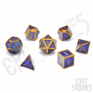 Critstones - Warlock's Writ Metal RPG Dice Set