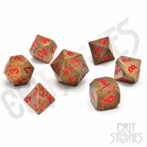 Critstones - Rage Within Metal RPG Dice Set