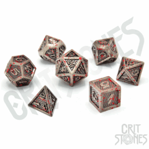 Critstones - The Gladiator Metal RPG Dice Set