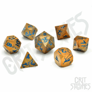 Critstones - Sundered Spells Metal RPG Dice Set