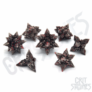 Critstones - Brutal Bane Metal RPG Dice Set