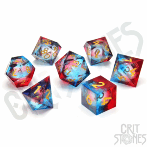 Critstones - Infernal Iron Metal RPG Dice Set