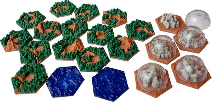 Terraforming Mars : Tuiles 3D Amazonie